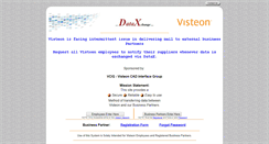 Desktop Screenshot of datax.visteon.com